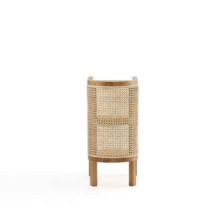 Manhattan Comfort Versailles End Table in Nature Cane NSCA01-NA